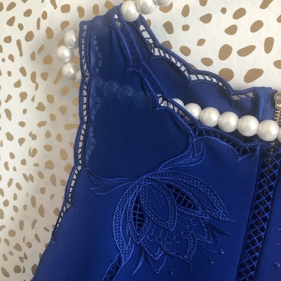 New Ted Baker Codi Embroidered Scalloped Dress - Picture 5 of 7